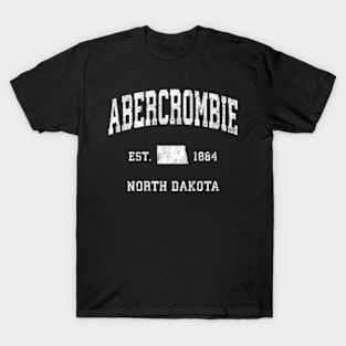 Abercrombie North Dakota Nd Athletic Sports T-Shirt